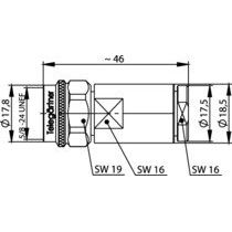 Telegärtner - Koax-Steckverbinder N-Kabelstecker 50Ohm 100023926 G37 (2.7/7.25)