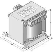 SBA-TrafoTech - Einphasen-Steuertransformator UniversaltransformatorE-UL 157-0300 200-550/115-115/0250
