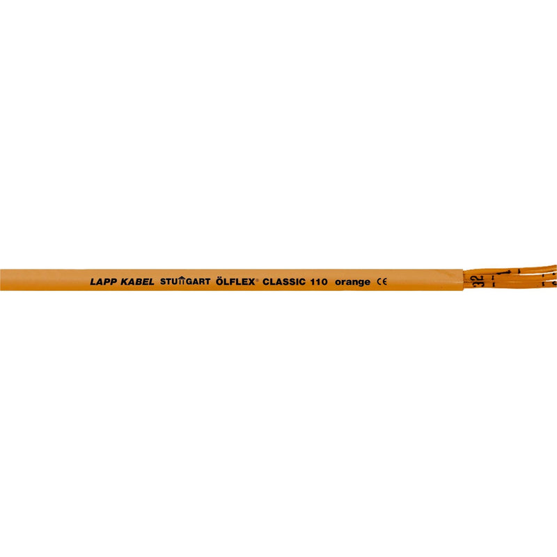 Lapp Kabel&Leitung - Energiekabel < 1 kV, für ortsveränderlichen Einsatz ÖLFLEX CLASSIC 110 Orange 0019701/500 3G1 − 500 Meter