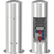 Leipziger Leuchten - Licht-/Energiesäule Elektroversorgungspoller 9.946.0996304SC16C32 4xSchutzk.250V/16A