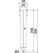 OBO Bettermann - Deckelverbinder für Kabeltragsystem Staubschutzelement VSSE 300 FS variabel NB 300-600