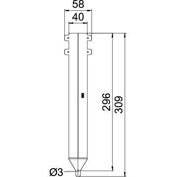 OBO Bettermann - Deckelverbinder für Kabeltragsystem Staubschutzelement VSSE 300 FS variabel NB 300-600