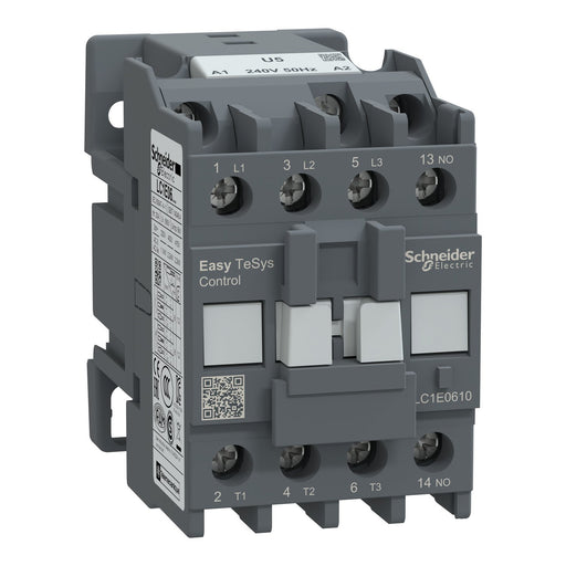 Schneider Electric - Leistungsschütz zum Schalten von Wechselstrom Leistungsschütz Easy TeSys LC1E0610U5 3P 6A 240VAC 50Hz