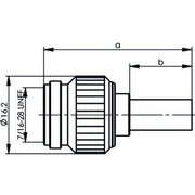 Telegärtner - Koax-Steckverbinder TNC-Kabelstecker cr/cr 100023708 G8 (RD-316) − 5 Stück