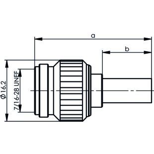 Telegärtner - Koax-Steckverbinder TNC-Kabelstecker cr/cr 100023708 G8 (RD-316) − 5 Stück
