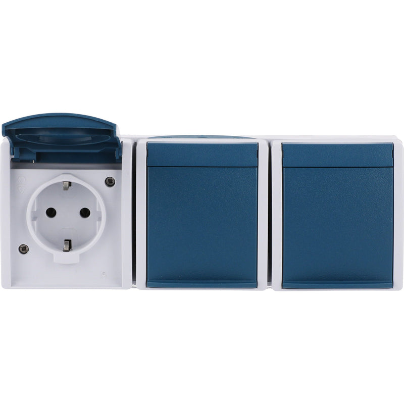 Busch-Jaeger - Steckdose Schuko-Steckdose 3f. 2300/3 EW-53 waagerecht