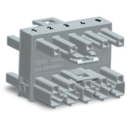 WAGO - Kompaktverteiler für steckbare Gebäudeinstallation 3-fach-Verteiler 5-polig 770-1744 Kod. B,grau − 25 Stück