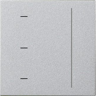 Gira - Bedienelement intelligent Touchaufsatz 536526 S3000 F Alu