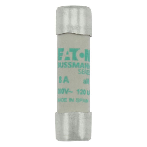 Eaton - Zylindrische Sicherung Sicherungseinsatz Nieders. C10M8 8A AC 500V 120kA − 10 Stück