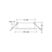 Brumberg Leuchten - Downlight/Strahler/Flutlicht Einbaumodul oval 45020550