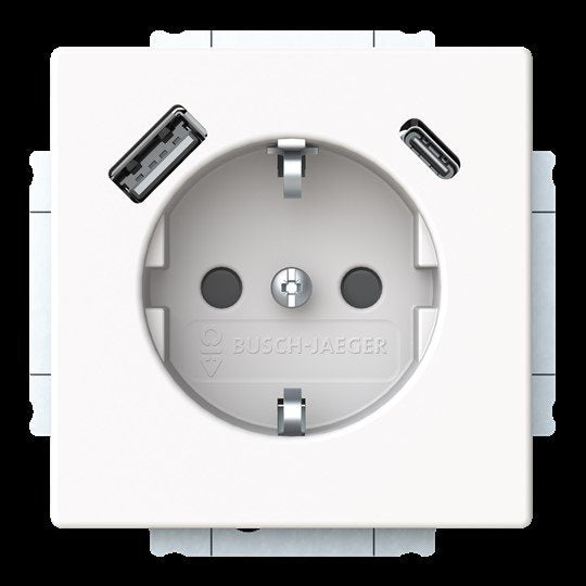 Busch-Jaeger - Steckdose SCHUKO Steckdose 20 EUCB2USBAC-884 USB-A+C