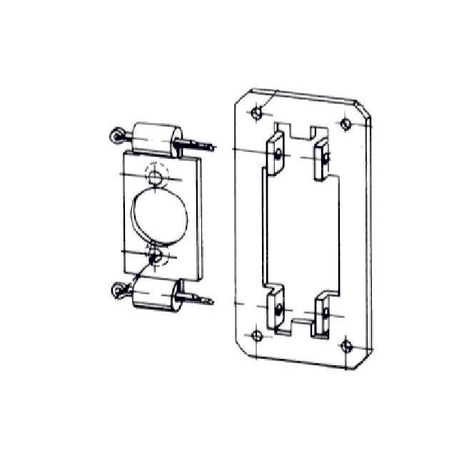 Somfy - Zubehör/Ersatzteile für Tor-/Rollladenantriebe Haltebügel mit Bohrung 9701540 20mm für LS 40 − 1 Stück