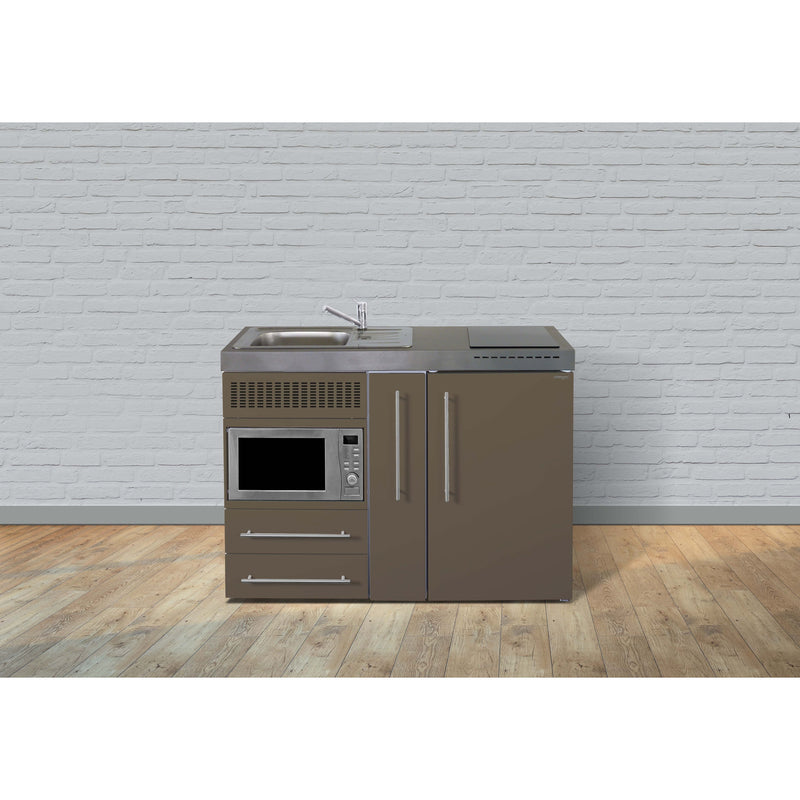 Stengel - Mini-Küche Miniküche Premiumline MPMMM120AMWIKFreBli Mokka metallic