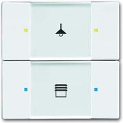 ABB Stotz S&J - Bussystem-Tastsensor Bedienteil Solo 6126/02-84-500 2-fach studioweiß