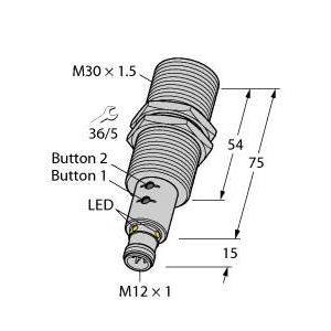 Turck - Ultraschall Taster Ultraschallsensor RU130U-EM #1610073  − 1 Stück