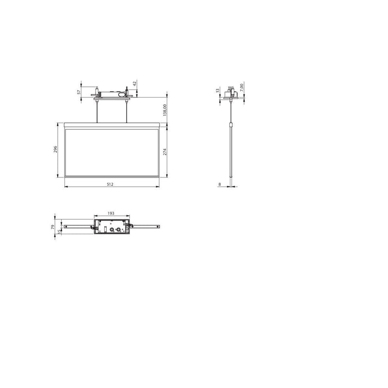 RP-Technik - Sicherheitsleuchte LED-Rettungszeichenleuchte AGCC009 ZB, weiß