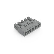 WAGO - Steckverbinder für steckbare Gebäudeinstallation Stecker 5-polig 770-255/062-000 Kod. B,grau − 50 Stück
