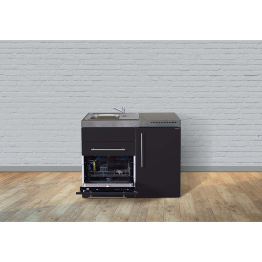 Stengel - Mini-Küche Miniküche Premiumline MPGSSM110GSKSreBli Schwarz matt