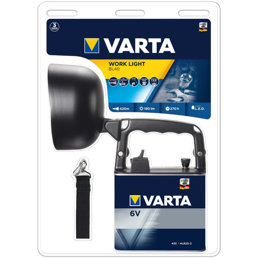 Varta Cons.Varta - Taschenleuchte Leuchte Work Light 18660 BL40 inkl.1x4R25/2 − 2 Stück