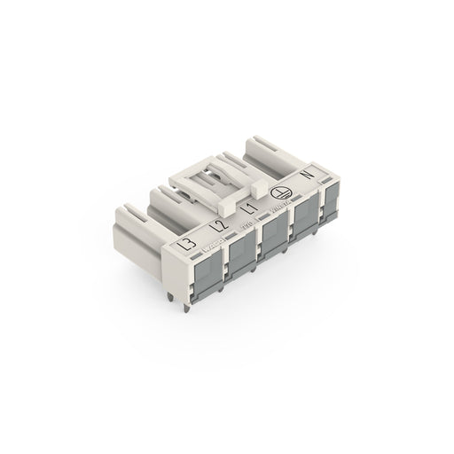 WAGO - Leiterplattensteckverbinder Stecker für Leiterplatten 770-835/011-000 5-polig,weiß − 50 Stück