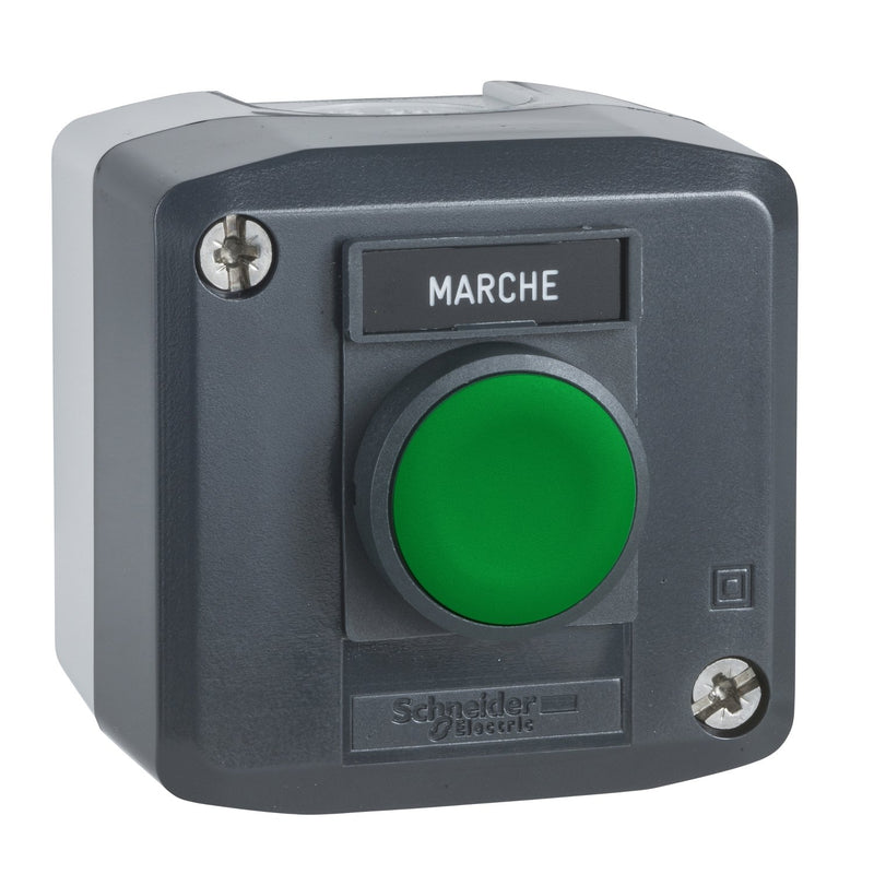 Schneider Electric - Befehls- und Meldegeräte-Kombination im Gehäuse Gehäuse m.Taster XALD101 fl gn 1S (EIN)