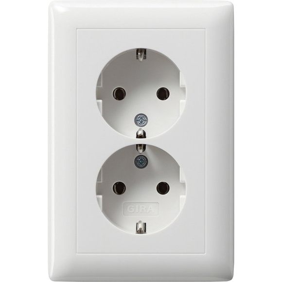 Gira - Steckdose Schuko-Doppelst.ds. rws-gl 078203 kompakt