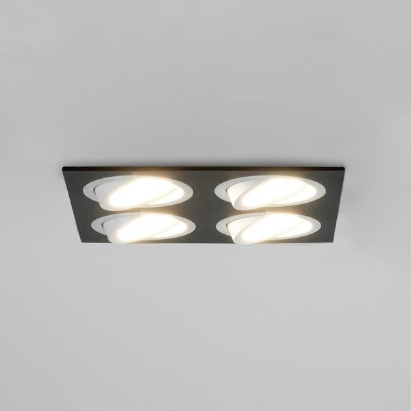 Brumberg Leuchten - Downlight/Strahler/Flutlicht Einbaumodul quadratisch 45029560 4-fach