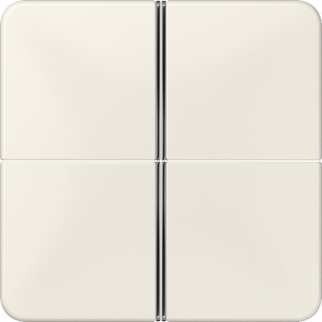 Jung - Abdeckung/Bedienelement für Installationsschalterprogramme Tastensatz 4-fach ws CD 404 TSA komplett − 1 Stück