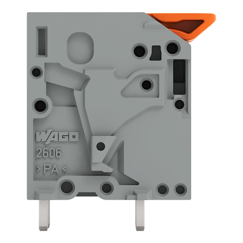 WAGO GmbH & Co. KG - Leiterplattenklemme Leiterplattenklemme Hebel 2606-1362 6mm²,grau − 12 Stück