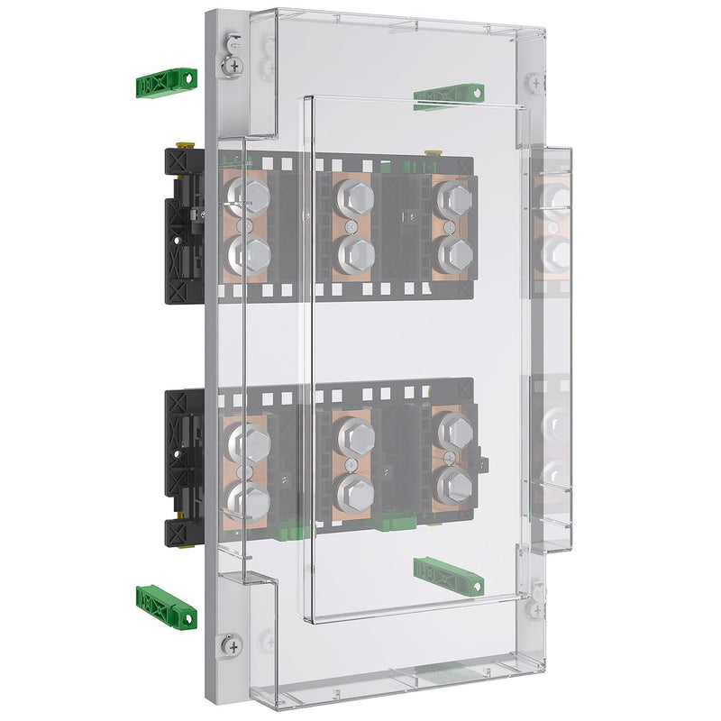 ABN - Verteilerfeld für Installationsverteiler Wandlermodul tief ABNPB103W0330 BxH:250x450mm mit − 17 Stück