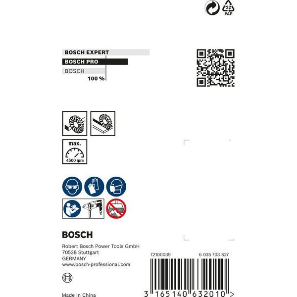 Bosch - Rotierende Drahtbürste PRO Stainless Steel clean 2608622121 Scheibenbürste
