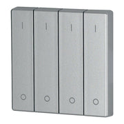 Eaton - Abdeckung/Bedienelement für Installationsschalterprogramme Wippe 4-fach CWIZ-04/13 I/0, silber