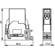 Telegärtner - LWL-Kupplung STX Tragschienen-Verbinder 100022791 LC-D Kupplung MM