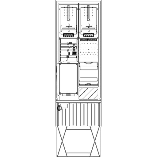 Elsta Mosdorfer - Zähler-Komplettschrank Zähleranschlusssäule ZS342T.N5.48 A340 N5 1Z TSG 3.HZ