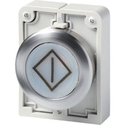 Eaton - Frontelement für Drucktaster Leuchtdrucktaste RMQ-Titan M30I-FDL-W-X100 flach tastend bes