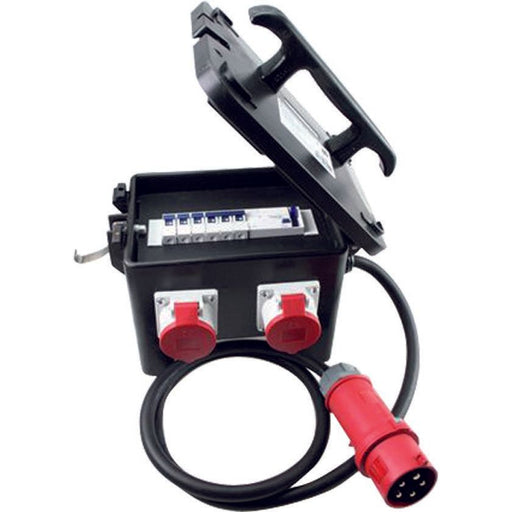 Bachmann - CEE-Steckdosen-Kombination (IEC 60309) Vollgummi-Verteiler 349.020 m.Zugleitung 2m