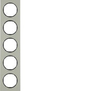 Berker - Abdeckrahmen Rahmen Eds/sw 10152204 5fach