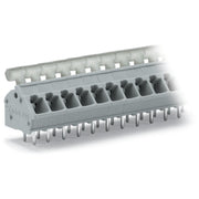 WAGO - Leiterplattenklemme 256-436/334-000 Drücker,2,5 mm²,grau − 5 Stück