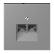 Jung - Einsatz/Abdeckung für Kommunikationstechnik Abdeckung für IAE/UAE LC 969-2 UA 203 gris 31