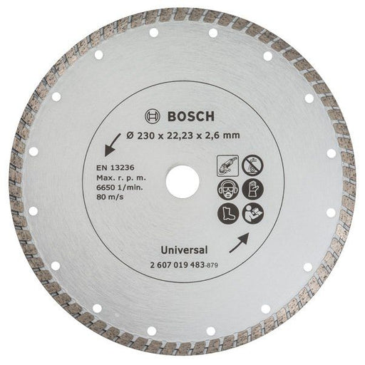 Bosch - Trenn-/Schleifscheibe Diamanttrennscheibe Turbo, 2607019483 Durchmesser: 230 mm