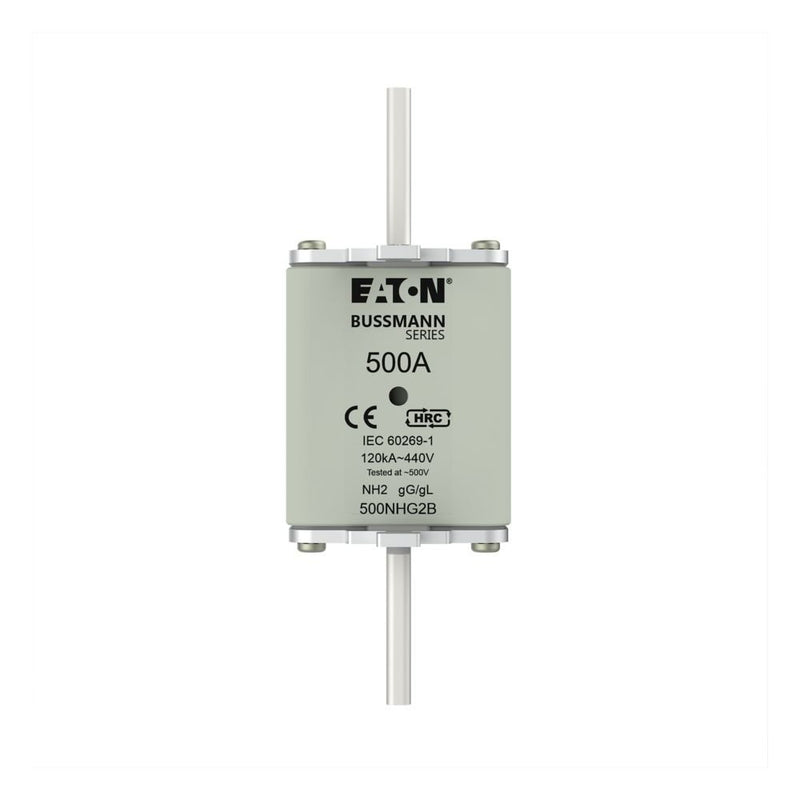 Eaton - Messersicherung Sicherungseinsatz Nieders. NH-SICHERU#500NHG2B 500A AC 440V 120kA − 3 Stück