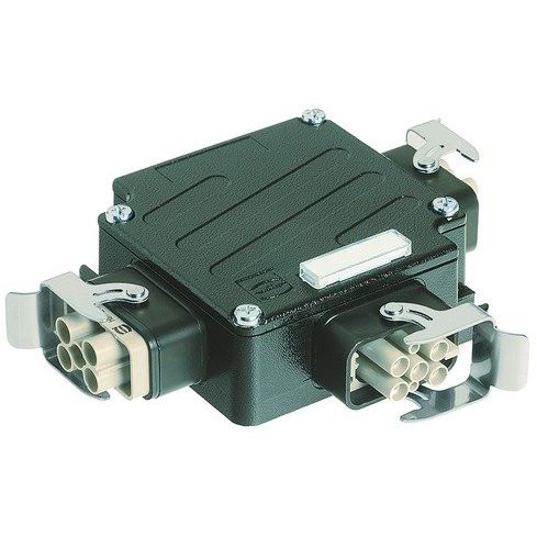 Harting - Installationskleinverteiler Energieverteiler 3xHan 09120084720 Q4/2 Anbaugehäuse