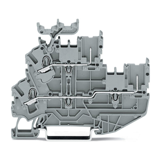 WAGO - Durchgangs-Reihenklemme 1Leiter/1PinDoppelstockkl. 2022-2231/999-953 2,5 mm²,grau − 50 Stück