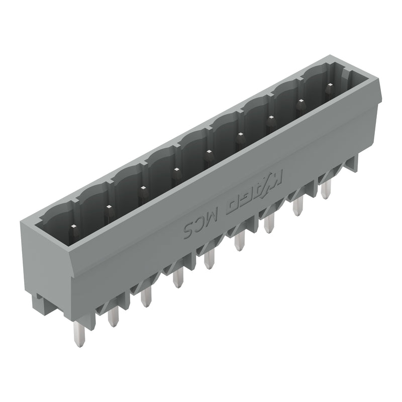 WAGO - Leiterplattensteckverbinder THT-Stiftleiste Lötstift 231-139/001-000 1,0x1,0,gerade,grau − 100 Stück