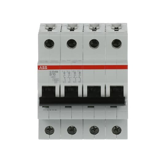ABB Stotz S&J - Leitungsschutzschalter Sicherungsautomat S204M-B10 10kA 10A B 4p