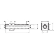 HellermannTyton - Durchführungstülle Schnurschutztülle H 321-PVC-BK schwarz − 200 Stück