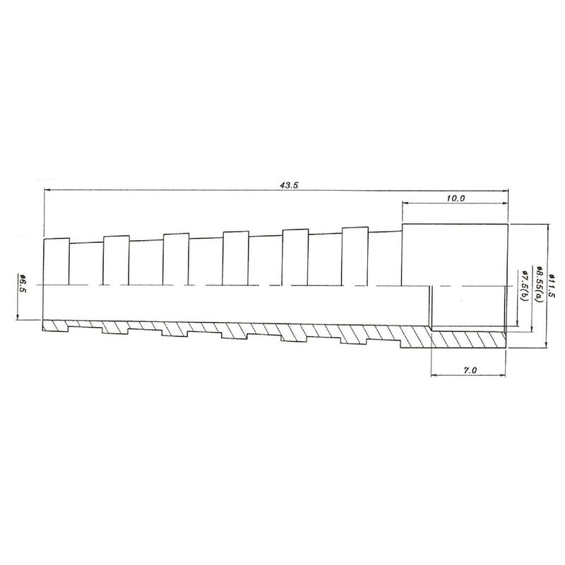 EFB-Elektronik - Knickschutz Kabelknickschutzhülle 52529.1sw RG 59/62