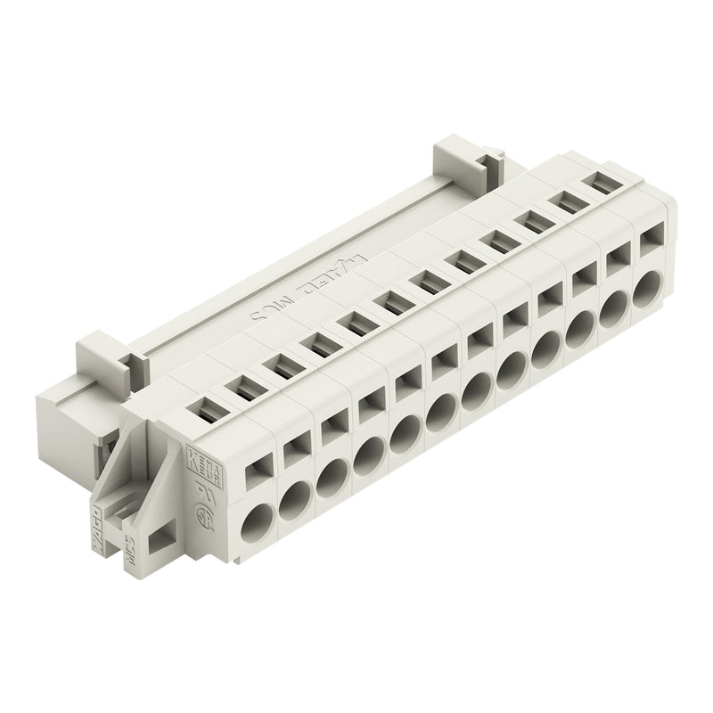 WAGO - Kabelsteckverbinder für Leiterplattensteckverbinder 1-Leiter-Stiftleiste 721-612/019-000 CAGECLAMP,2,5mm²,lgr − 25 Stück