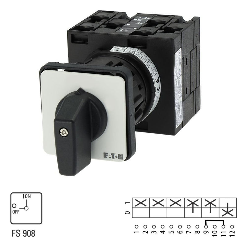 Eaton - Lasttrennschalter EIN-AUS-Schalter T3-3-8901/EZ 3polig+N 1S1Ö 32A