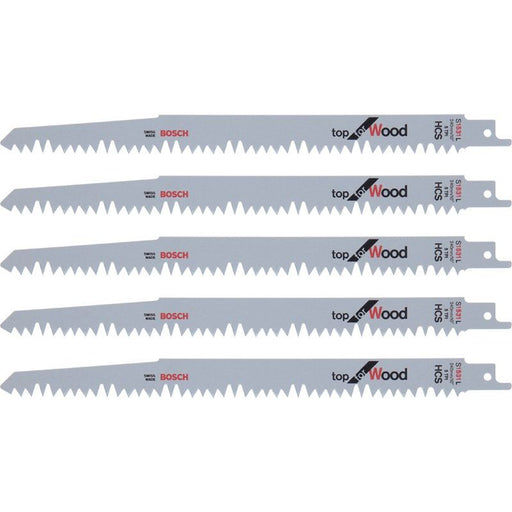 Bosch - Säbelsägeblatt Top for Wood, 5er-Pack 2608650676